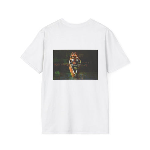 Digital Glitch Tiger Emergence T-Shirt
