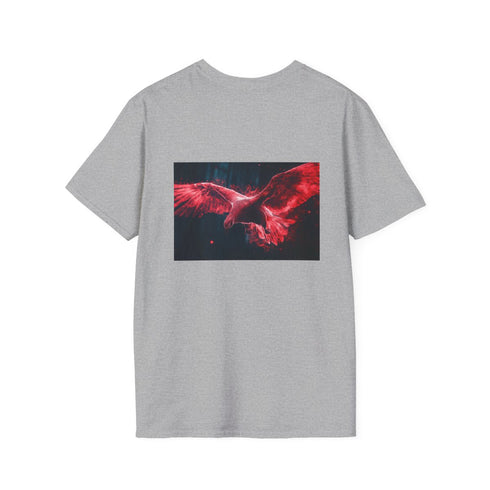 Digital Phoenix Rebirth Graphic T-Shirt