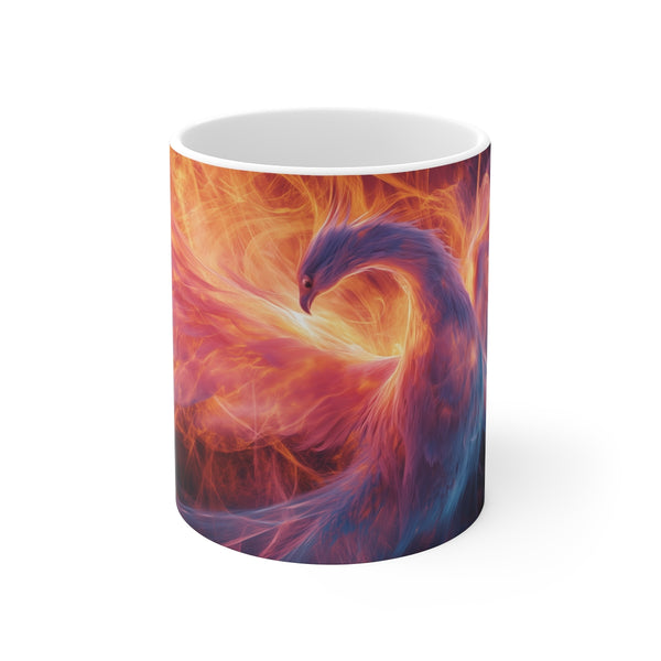 Digital Phoenix Rising Coffee Mug