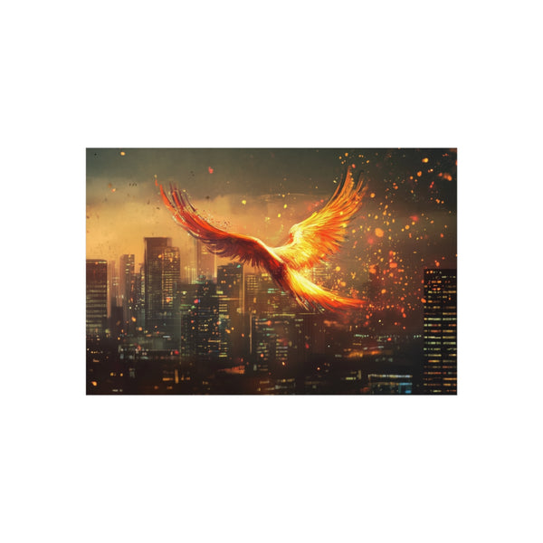 Digital Phoenixes Soar Above Urban