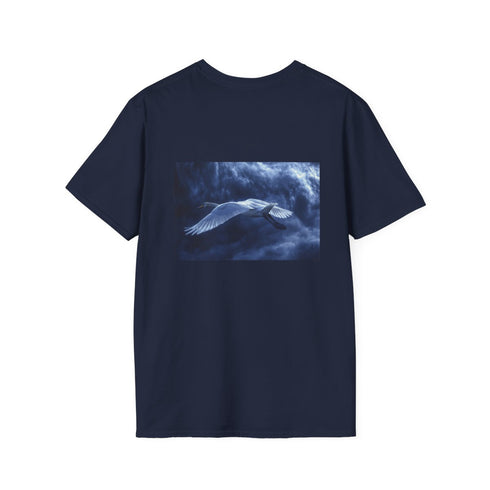 Digital Swan Flock Tee Shirt