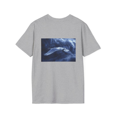 Digital Swan Flock Tee Shirt