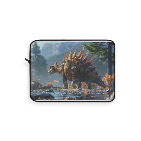 "Dino-Safe Laptop Sleeve: Stegosaurus Excellence"