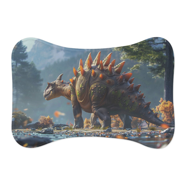 "DinoSpine Pet Mat: Prehistoric Padding"