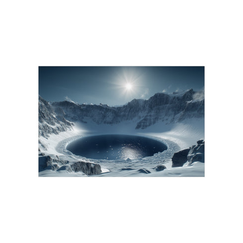 "Discover Frozen Exoplanet Crater Lake"