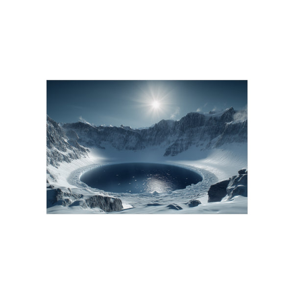 "Discover Frozen Exoplanet Crater Lake"