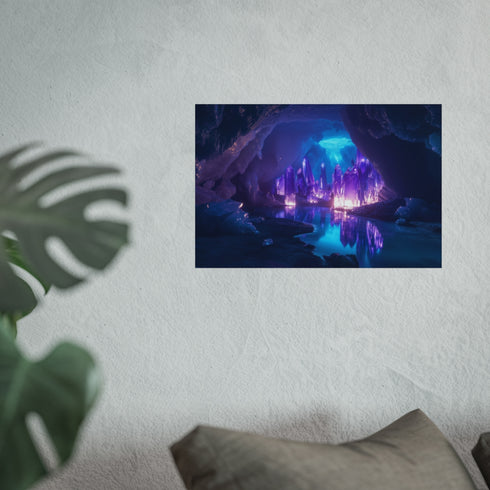 Discover Glowing Crystal Cave Reflections