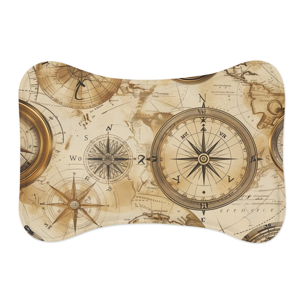 Discover Your Pup's Style: Vintage Maps Pet Feeding Mat