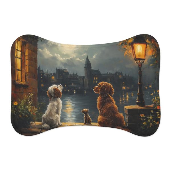 "Disney Lady and the Tramp Pet Mat: A Classic Choice for Your Furry Friend"
