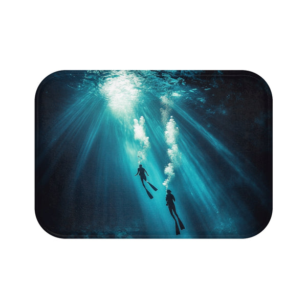 "Dive into Luxury: Diver Bath Mat"