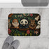 Diverse Group of Animals Living Luxury Memory Foam Bath Mat - Bathroom Lifestyle View