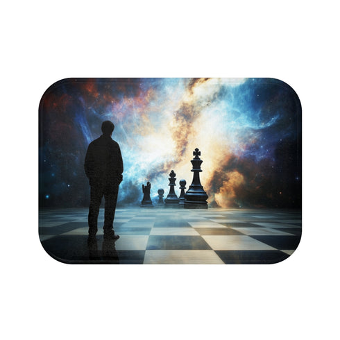 "Divine Chess Game Bath Mat"