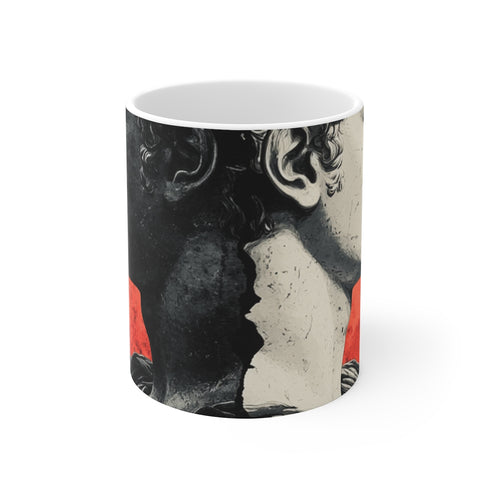 "Divine Fusion Coffee Mug: Classical Elegance"