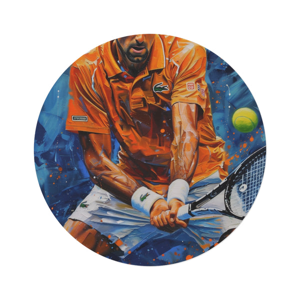 "Djokovic Masterpiece Round Rug"