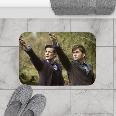 Doctor Who Luxury Memory Foam Bath Mat - Bathroom Lifestyle View