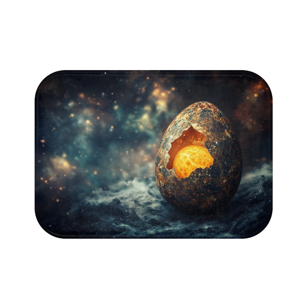 "Dragon Egg Space Bath Mat"