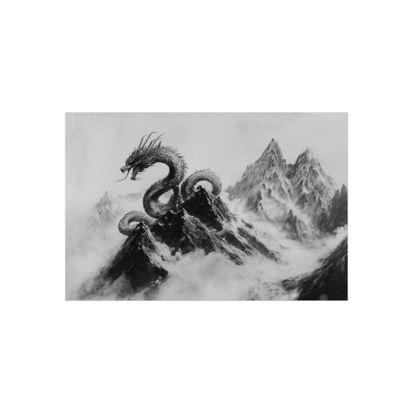 Dragon Encircling Majestic Mountain Peak