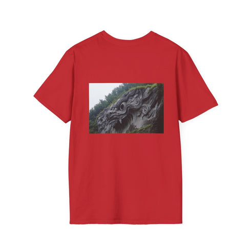 Dragon Face Mountain T-Shirt Design