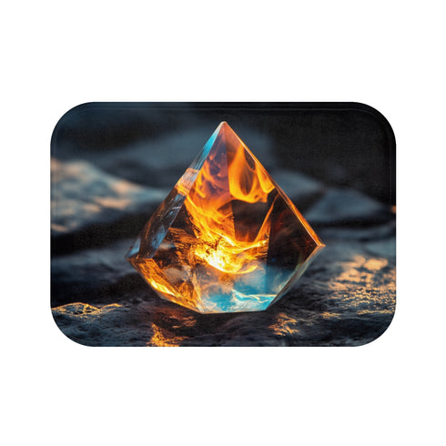 Dragon Flame Glass Prism Bathmat
