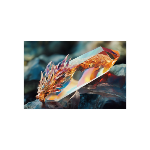 "Dragon Flame Glass Prism Poster"