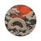 "Dragon Flight Round Rug: Japanese-Inspired"