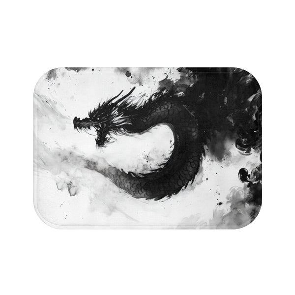 Dragon Ink Bath Mat Design