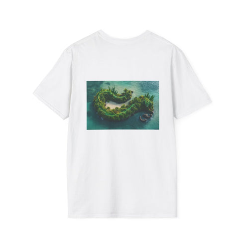 Dragon Island Tropical T-Shirt Design