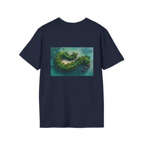 Dragon Island Tropical T-Shirt Design