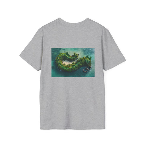 Dragon Island Tropical T-Shirt Design