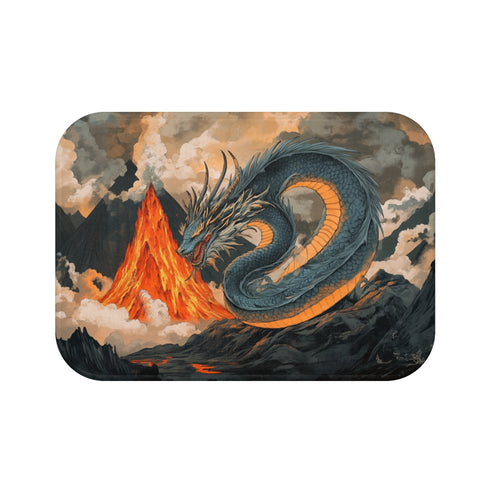 Dragon Mirror Bath Mat Volcano