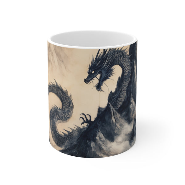 Dragon Mountain Peak Ceramic Mug