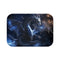 Dragon Shaped Constellation in Deep Space — 61×43 Memory Foam Bath Mat — Top-Down Velvet Microfibre Artwork View