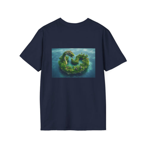Dragon-Shaped Tropical Island T-Shirt