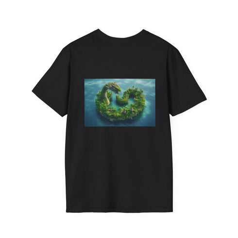 Dragon-Shaped Tropical Island T-Shirt
