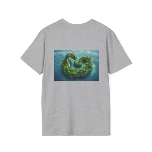 Dragon-Shaped Tropical Island T-Shirt