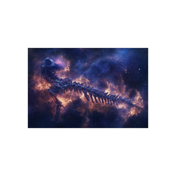 "Dragon Skeleton Nebula Forming Poster"