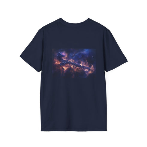 Dragon Skeleton Nebula T-shirt Design