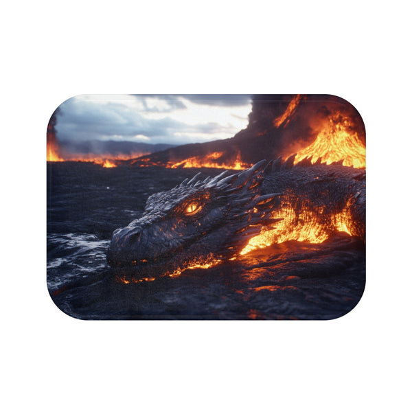 Dragon-Themed Bath Mat Design