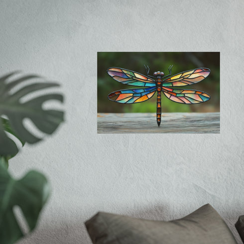 Dragonfly Art Stained Glass Wings