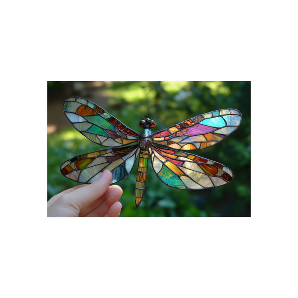 Dragonfly Art with Stained Glass