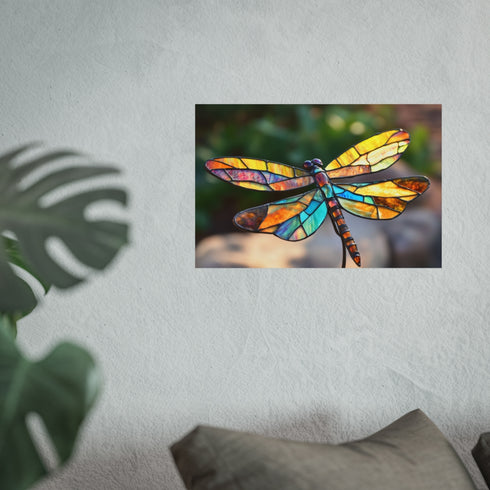 Dragonfly Stained Glass Wings Art