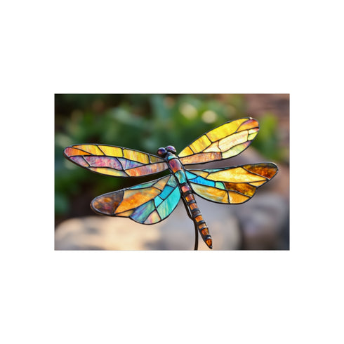 Dragonfly Stained Glass Wings Art