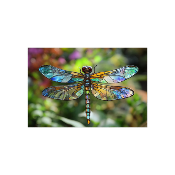 Dragonfly with Stained Glass Wings
