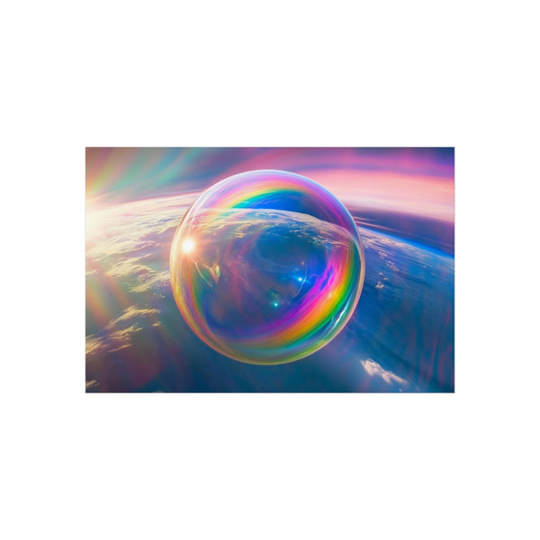 Dream Bubble Drifting Earthsola Poster