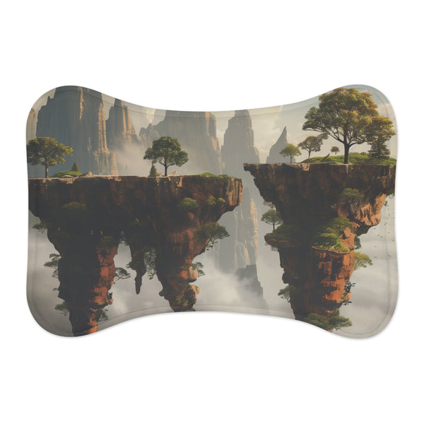 Dreamscape Pet Mat: Floating Islands