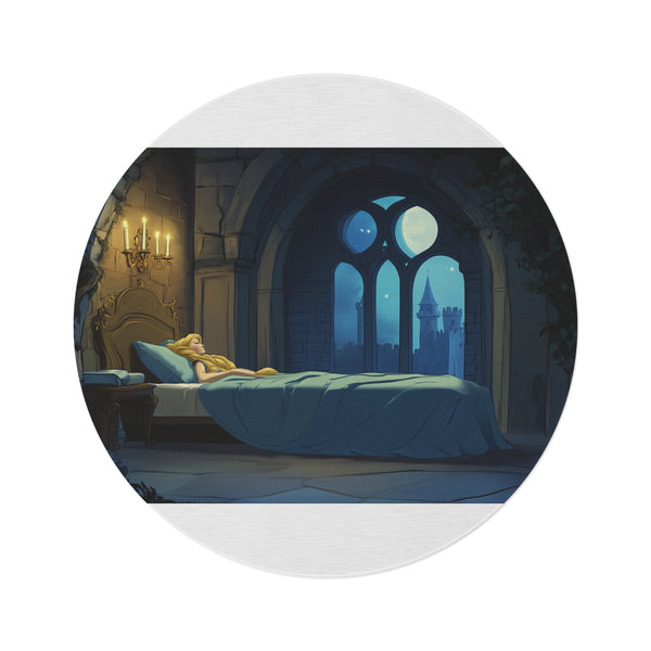 Dreamscape Round Rug: Sleeping Beauty