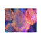 Dreamscape with Levitating Neon Leaves Plush Fleece Throw Blanket