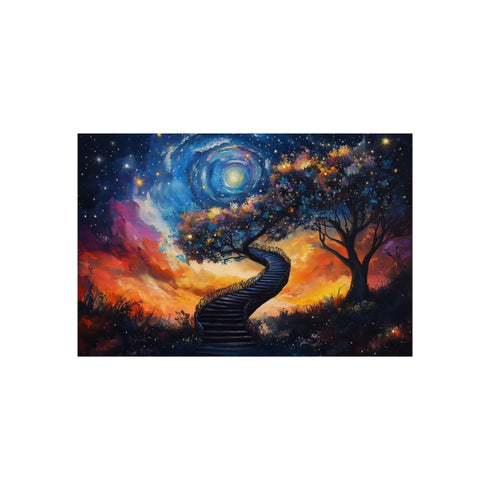 "Dreamy Spiral Staircase to Stars"