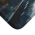 Dreary English Pub Painting Luxury Memory Foam Bath Mat - Microfibre Texture Close-Up