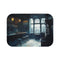 Dreary English Pub Painting Luxury Memory Foam Bath Mat - Top View